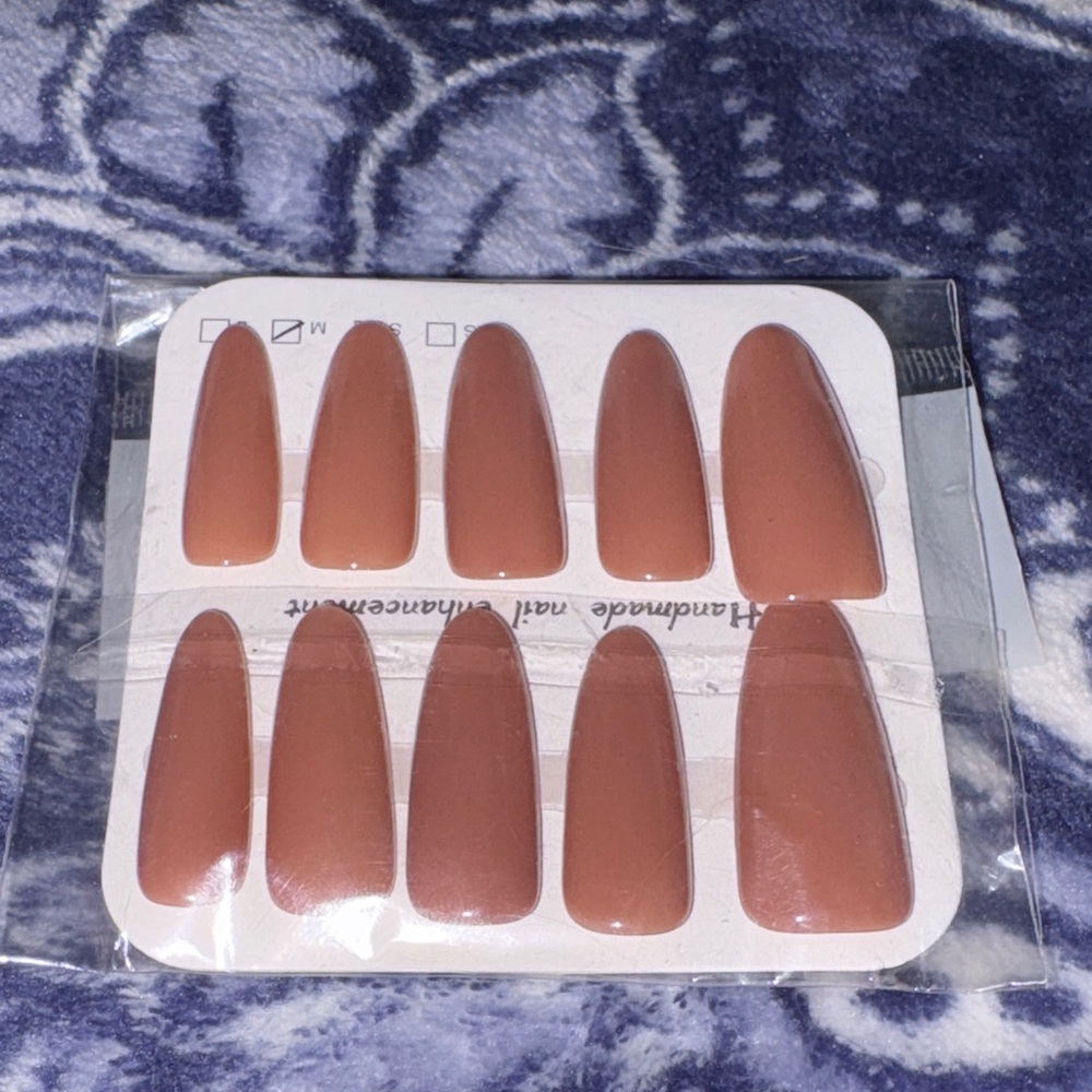 Brown False Nails Set